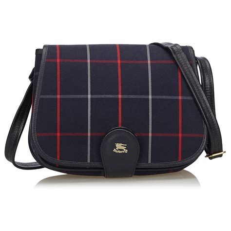 burberry crossbody bag blue suede and plaid|Burberry handbags for women.